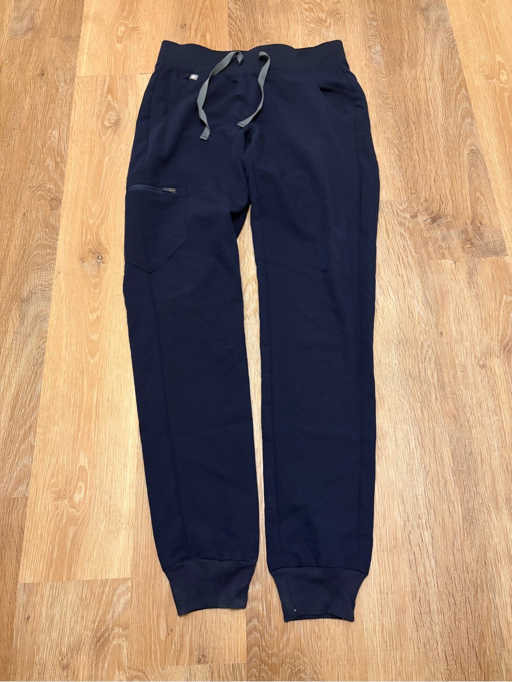 FIGS Zamora Women’s Navy Jogger Scrub Pants XS/T Zip Pocket Technical
